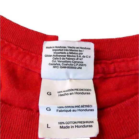 Gildan Mens Graphic Tshirt Tee Duck Dynasty Red Vintage Size Large - Picture 6 of 12